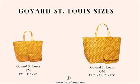 goyard pm尺寸|Saint Louis PM Bag .